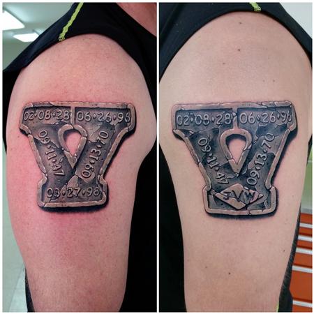 Tattoos - FATHER AND SON STONE V'S - 92163